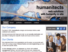 Tablet Screenshot of humanitects.com